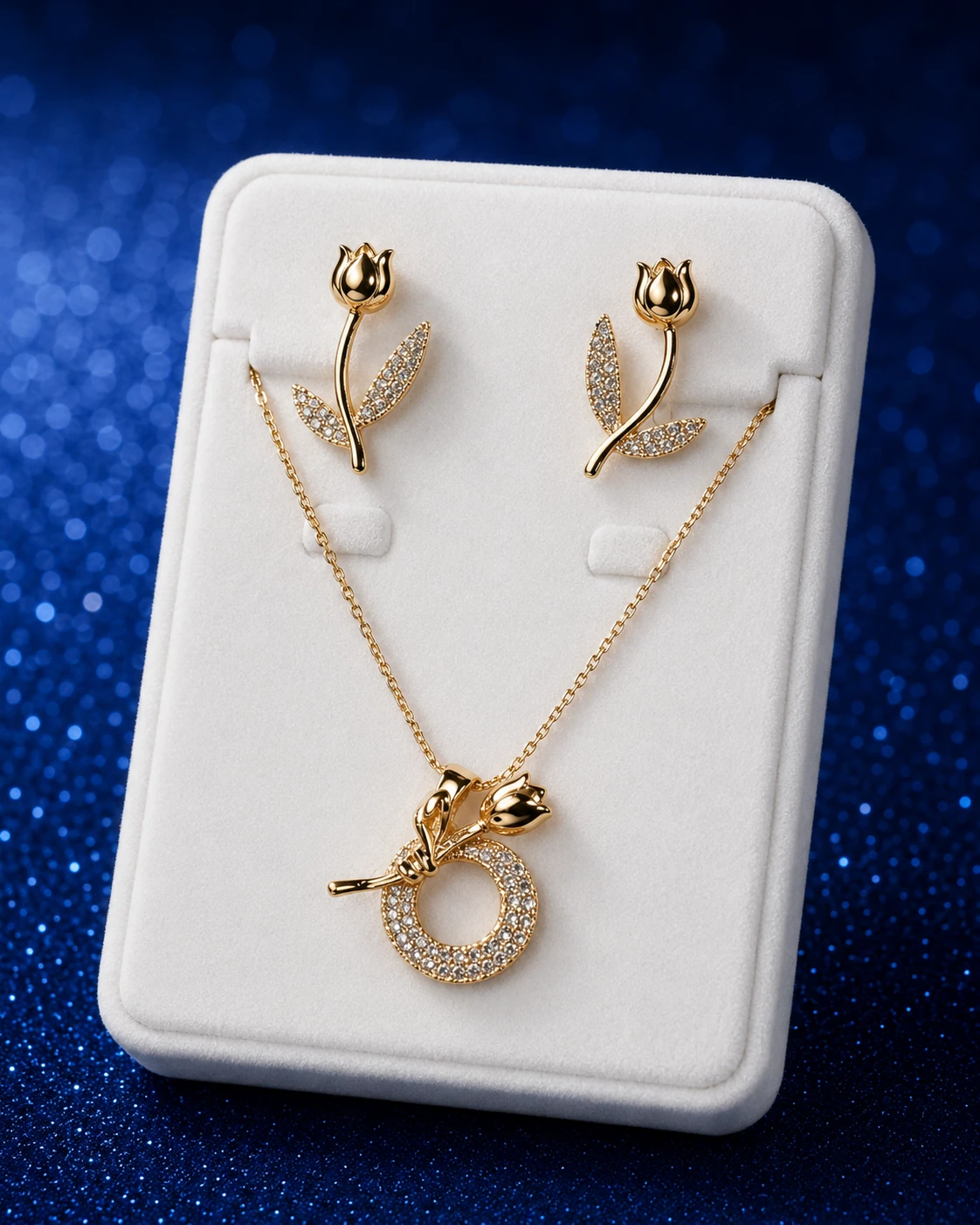 Rose Tulip Jewellery Set
