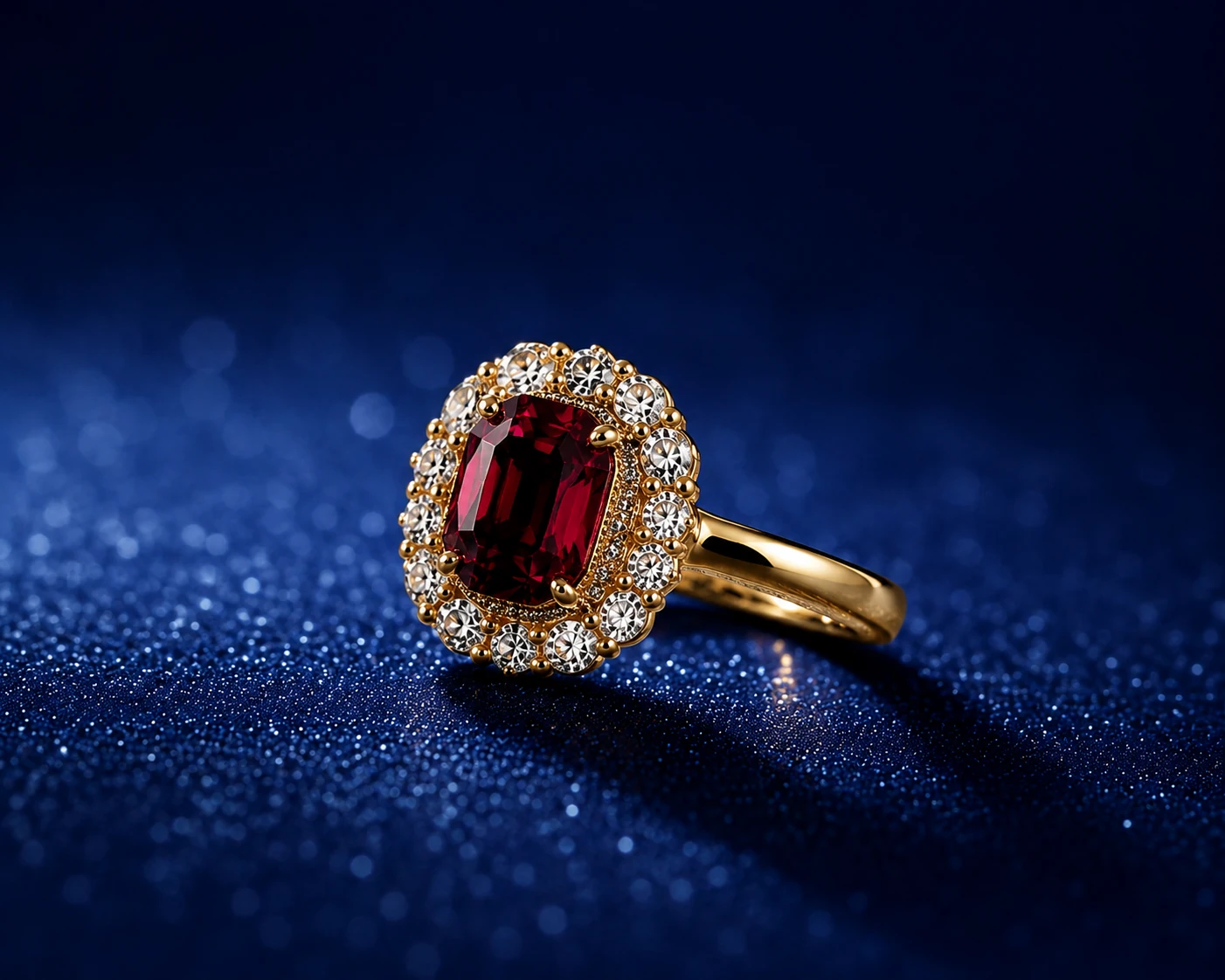Ruby Regal Gold Ring